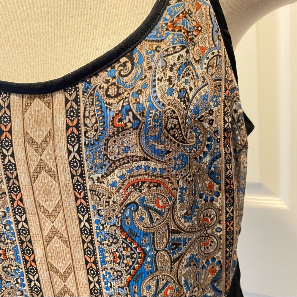 BOBBI ROCCO Sheer Paisley Maxi Dress